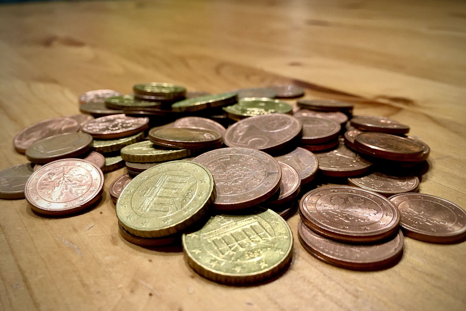 Geld in kleinen Münzen