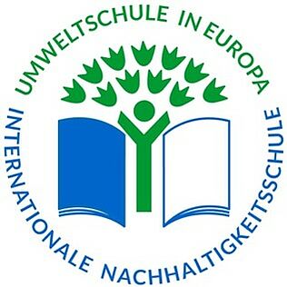 Logo: Umweltschule in Europa, internationale Nachhaltigkeitsschule 