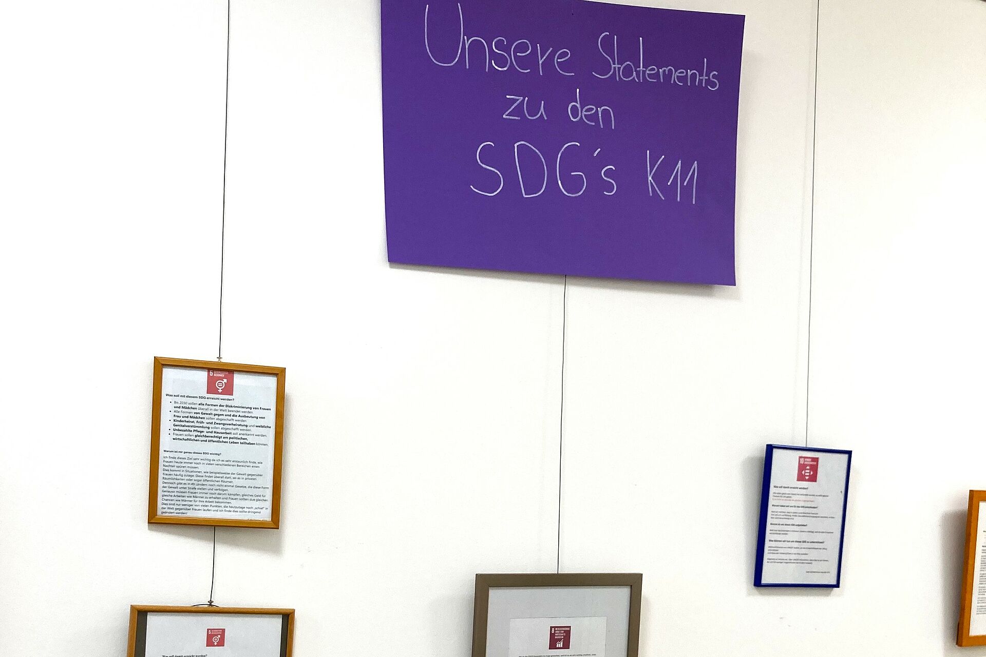 Eine kleine SDG-Ausstellung